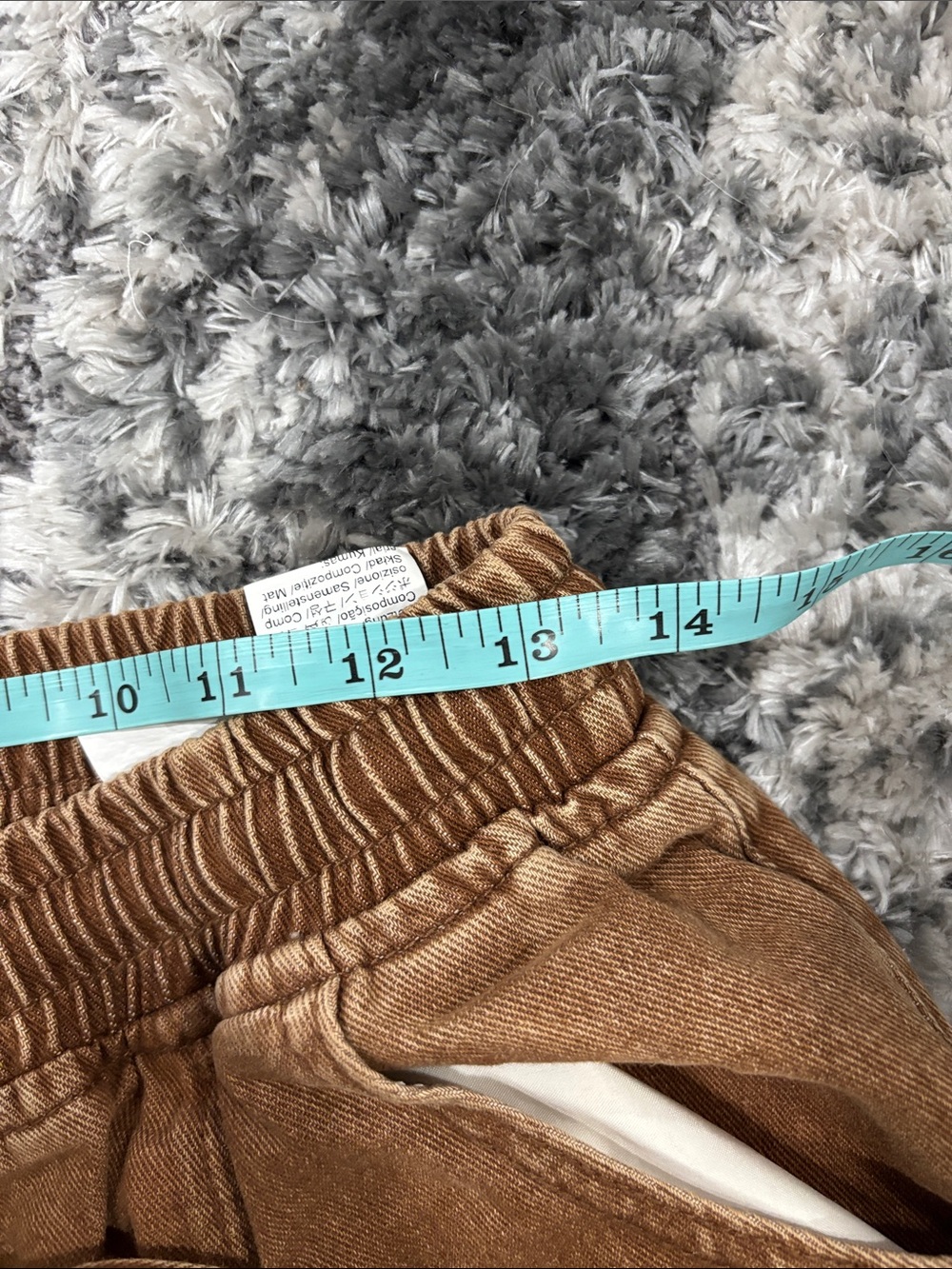 Wide Leg Floral Appliqué Pants - Brown - Picture 2 of 3